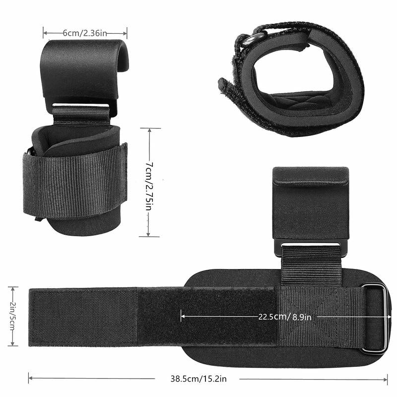 Weight Lifting Hooks, 2/4 Counts Heavy Duty Lifting Wrist Straps, Pull Ups Deadlift Straps, Weight Lifting Grips for Home Gym, Gym Accessories