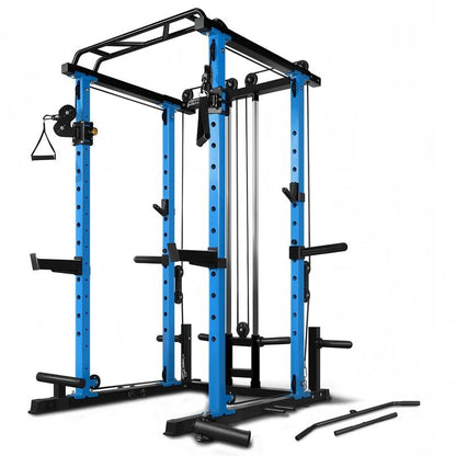 Ritfit Power Cage Home Gym,Multi-Function Squat Rack,Smith Machine,Workout Rack,Cable Crossover Machine,Fitness Gym Set, for Weight Training, for Garage & Home Gym|Ppc03 Home Gym Squat Machine