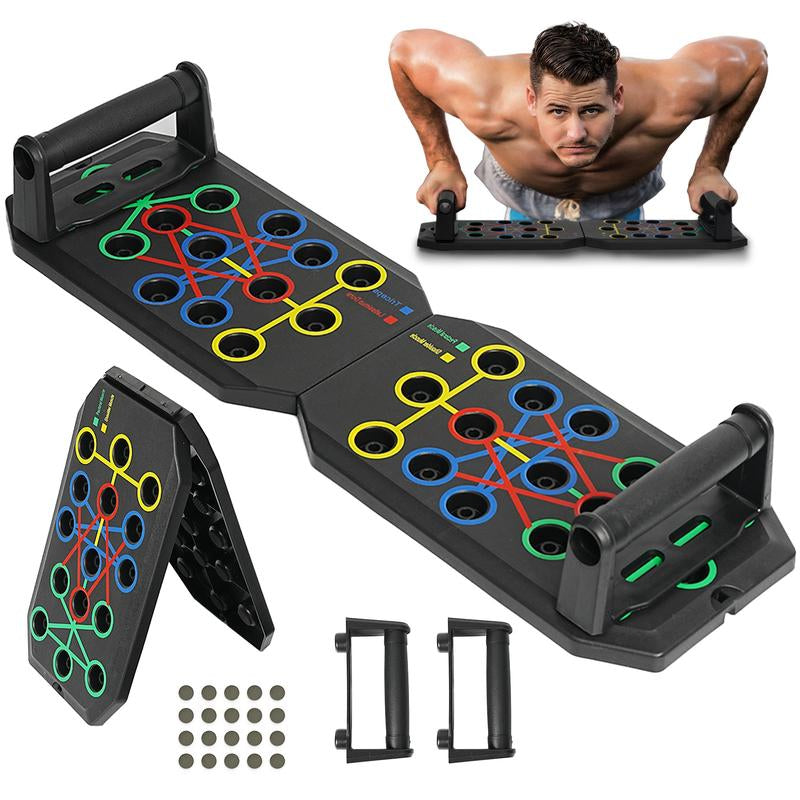 Push up Board, Abdominal and Chest Muscle Training Folding Push up Stand, Portable Fitness Equipment for Home Gym