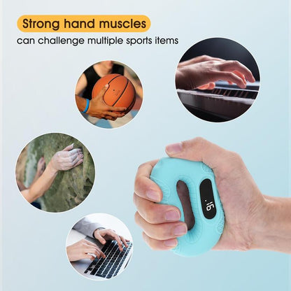 Bluetooth Hand Grip Strengthener and Forearm Exerciser for Enhanced Grip Training and Stress Relief